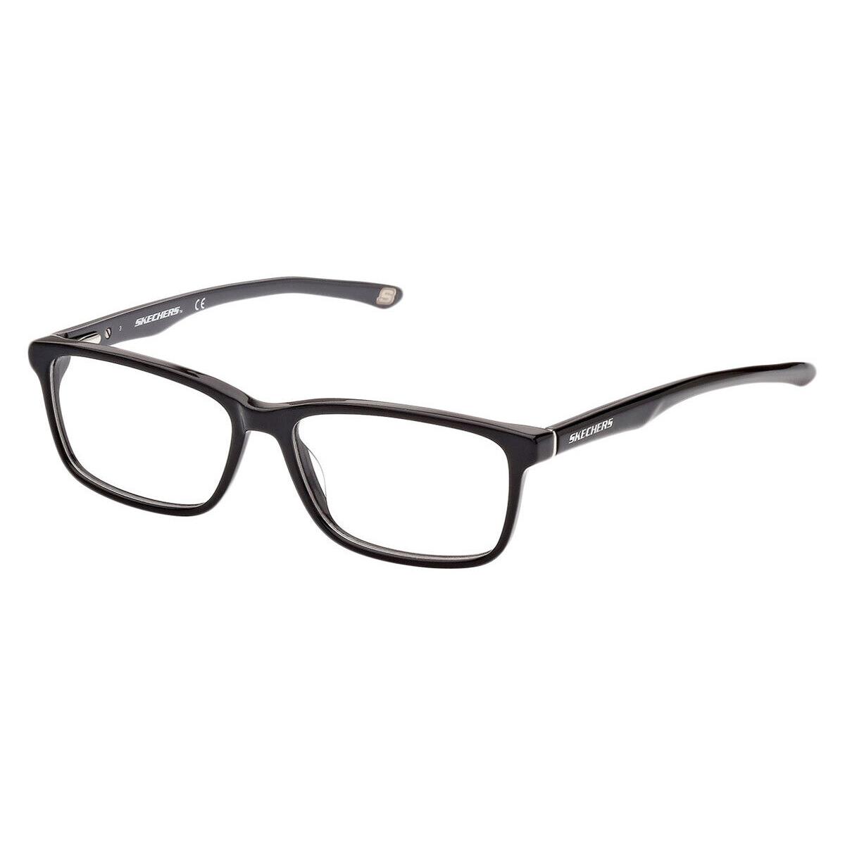 Skechers SE1890 Eyeglasses Kids Shiny Black Rectangle 48mm