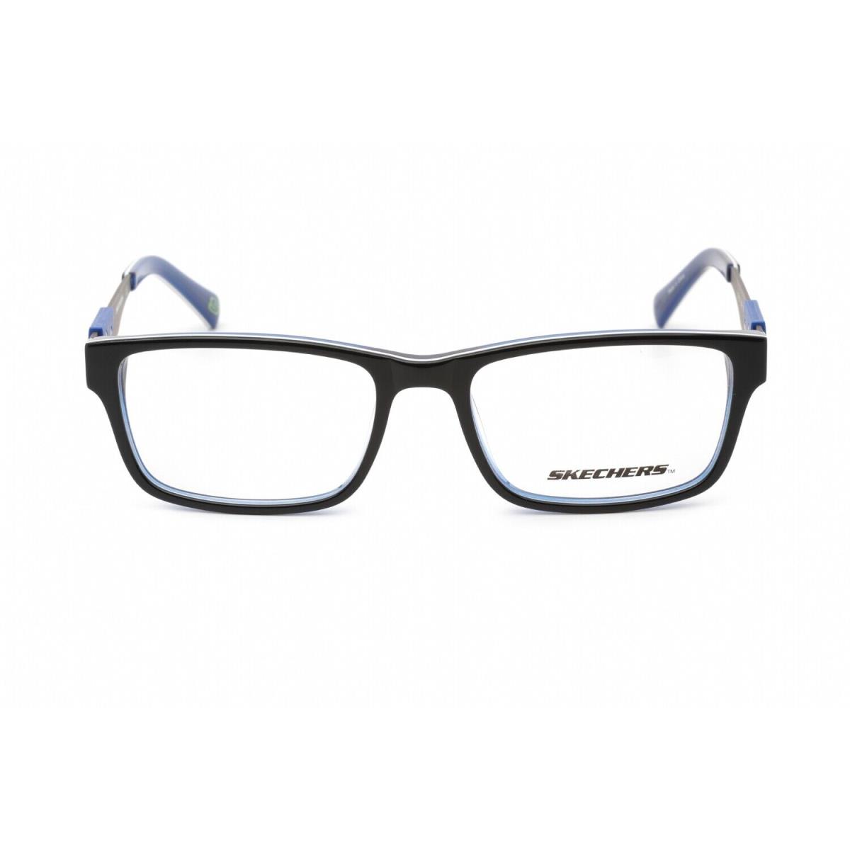 Skechers SE1131 090 Shiny Blue Eyeglasses W/case 50-16-130