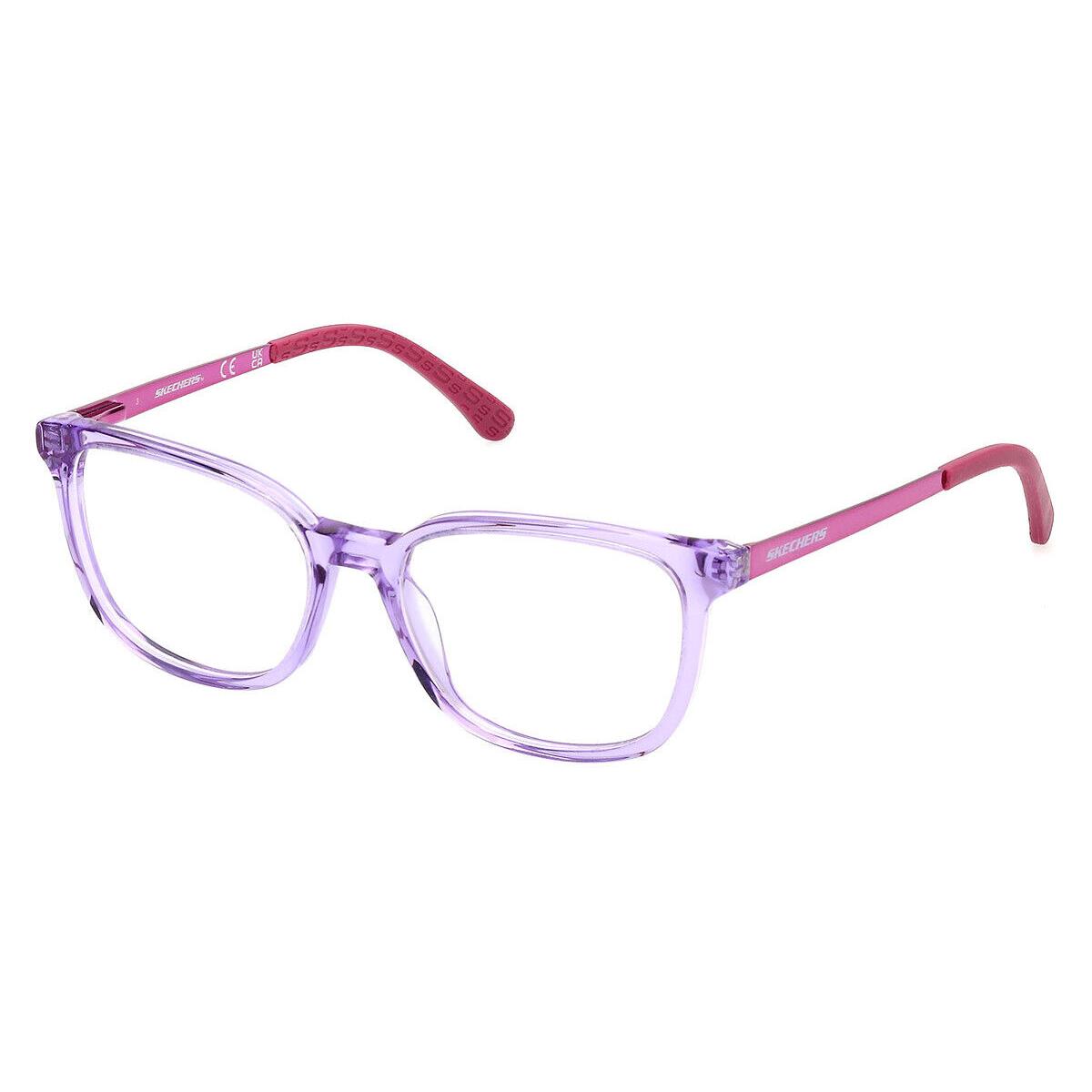 Skechers SE1682 Eyeglasses Kids Shiny Violet 48mm