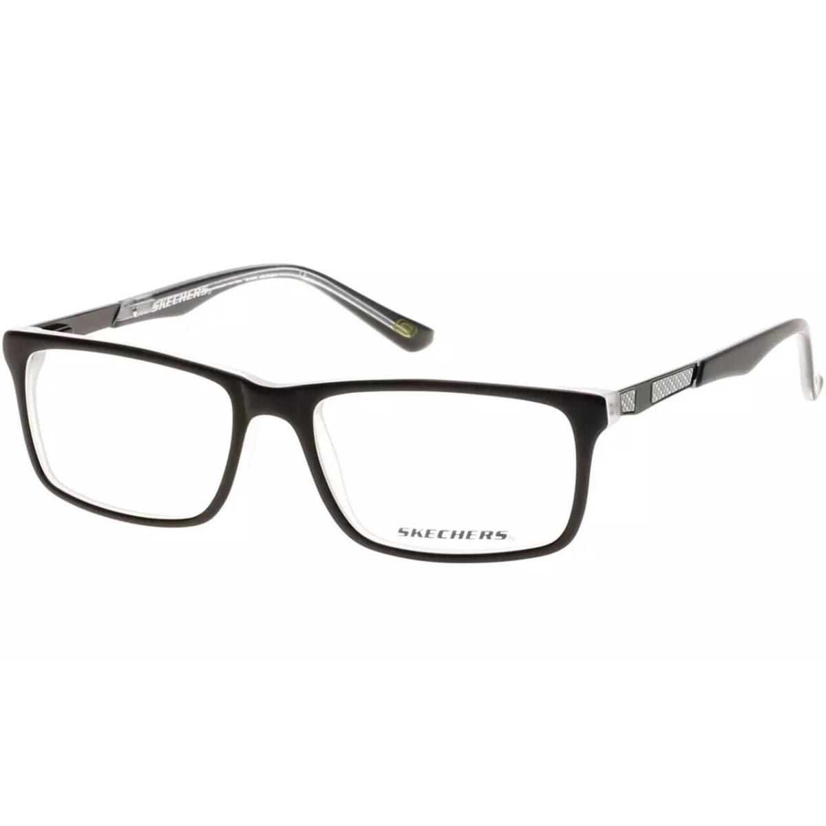 Skechers SE3165 003 Matte Black Rectangle 54-17-135mm Full Rim Men`s Eyeglasses