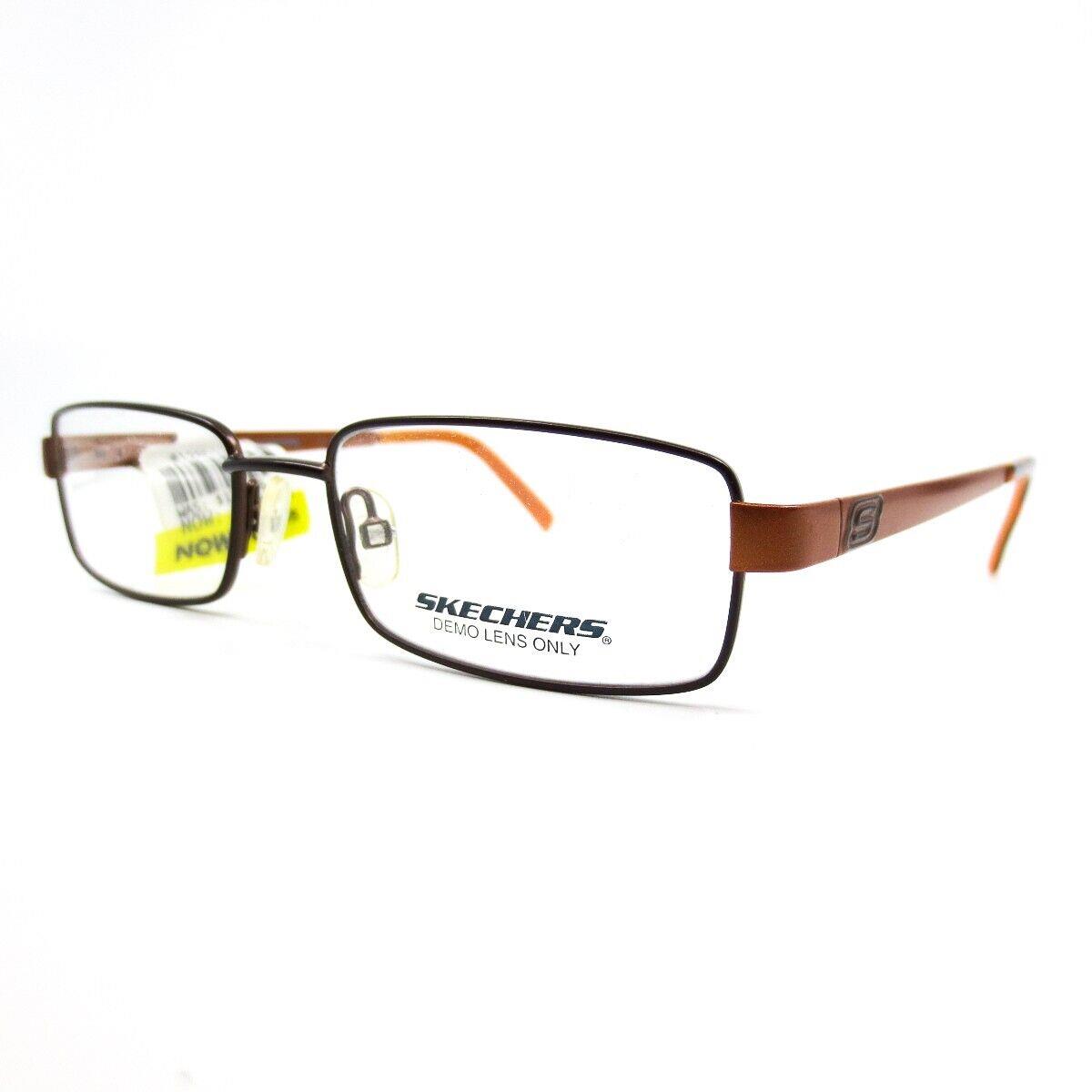 Skechers SK 3007 Mbrn Eyeglasses Frames Brown Rectangle Full Rim 49-17-140