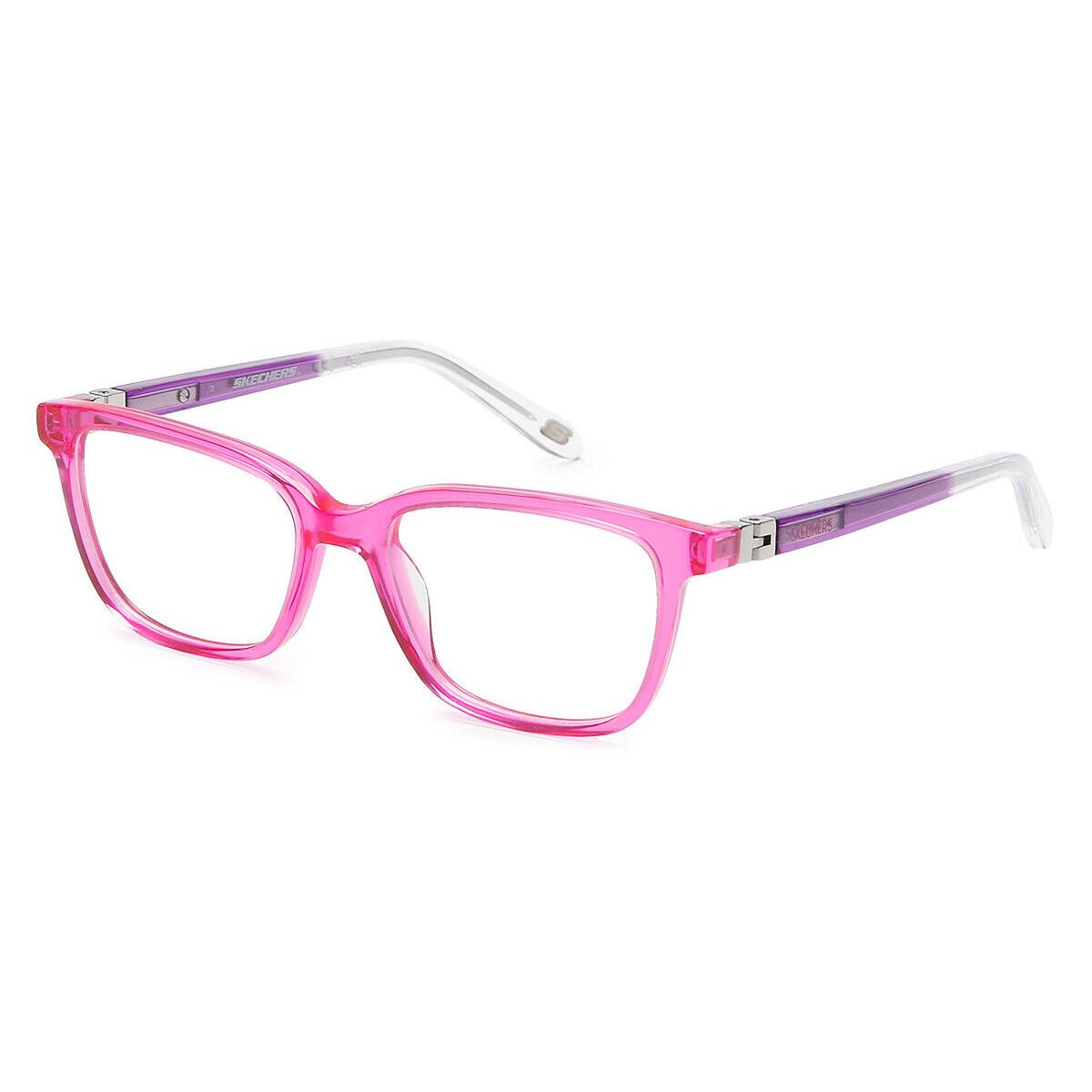 Skechers SE1680 Eyeglasses Kids Shiny Pink 45mm