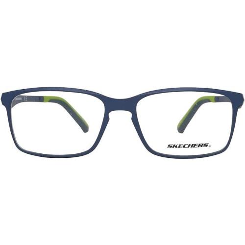 Skechers SE3153 091 Matte Blue Rectangle 54-16-145mm Full Rim Unisex Eyeglasses