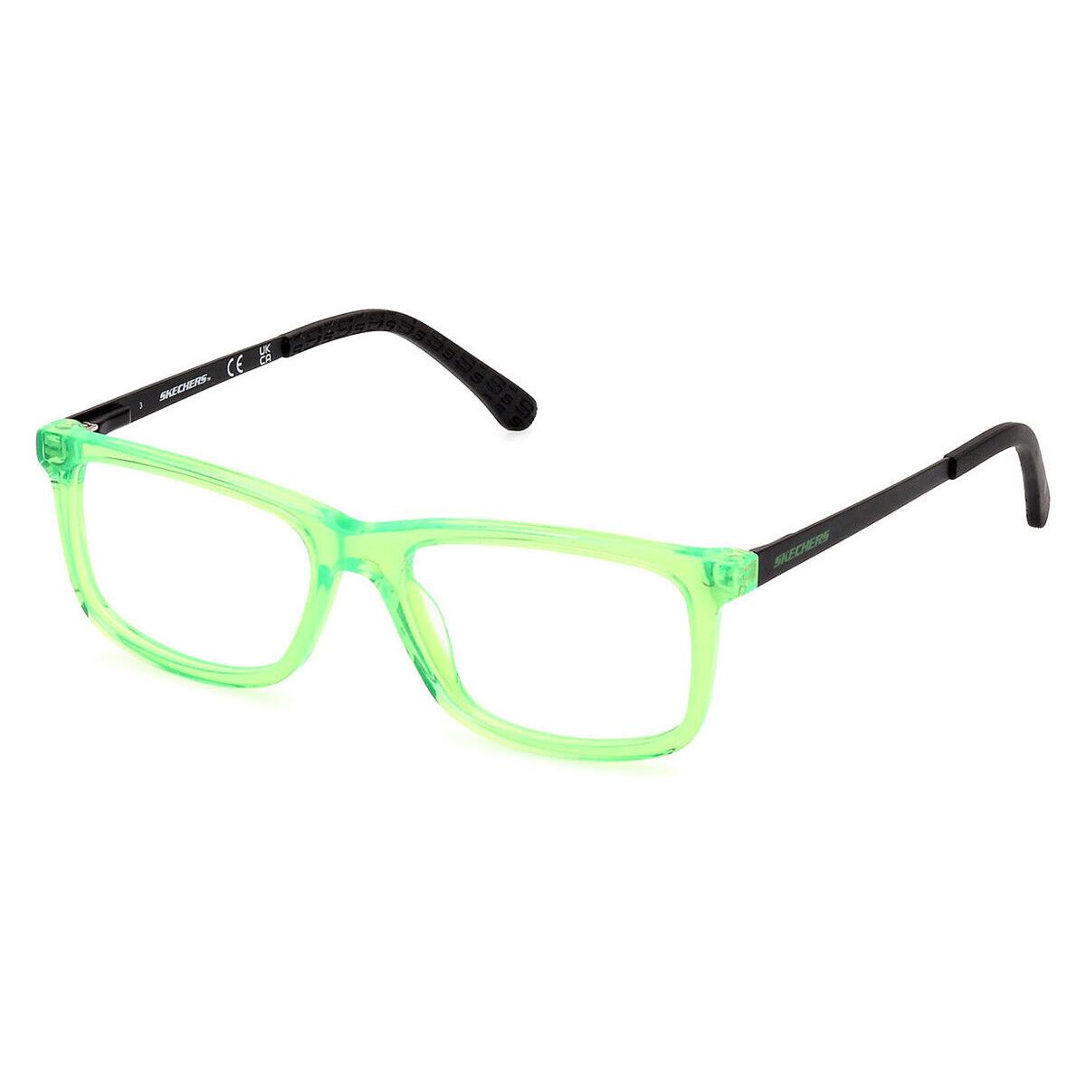 Skechers SE1206 Eyeglasses Kids Shiny Light Green 49mm