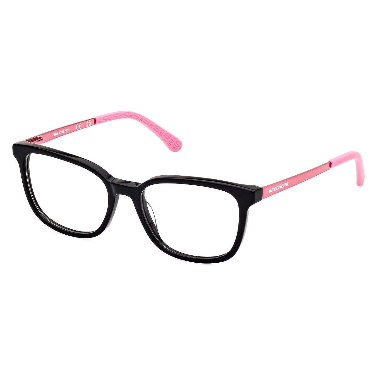 Skechers SE1682 Eyeglasses Kids Shiny Black 48mm