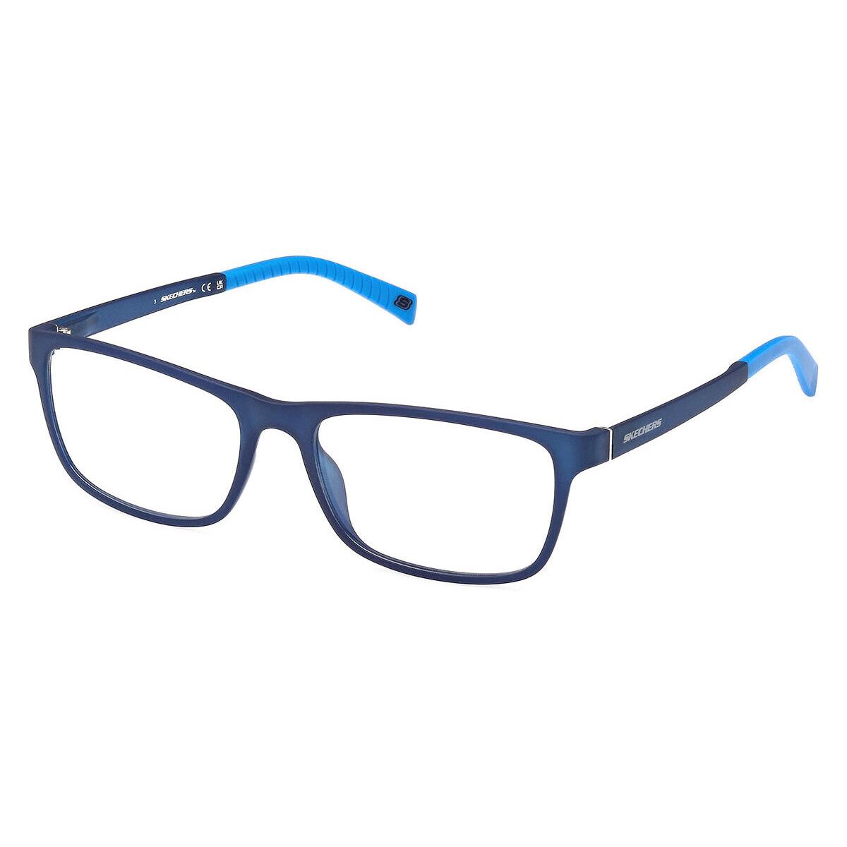 Skechers SE3373 Eyeglasses Men Matte Blue 56mm