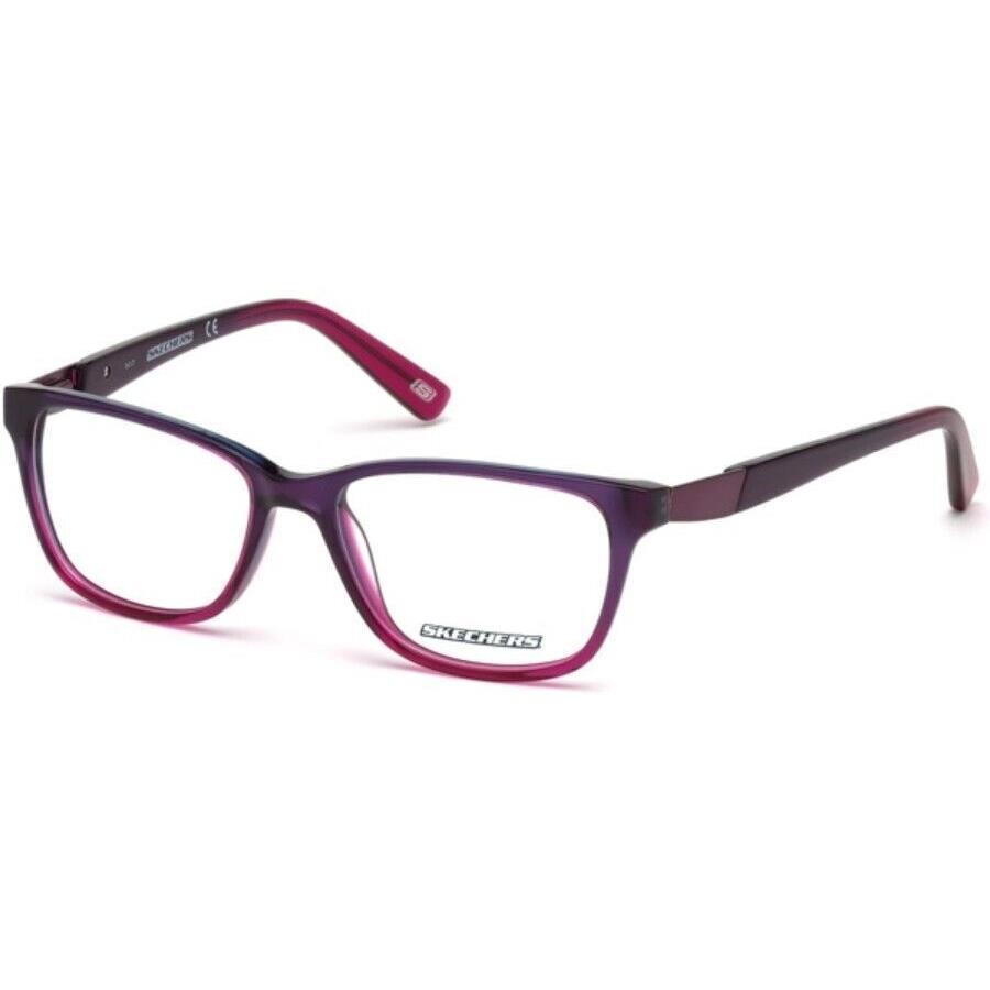 Skechers SE2133 083 Purple Rectangle 52-16-140mm Full Rim Unisex Eyeglasses