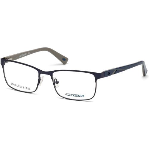 Skechers SE3213 092 Blue Rectangle 54-17-140mm Full Rim Men`s Eyeglasses