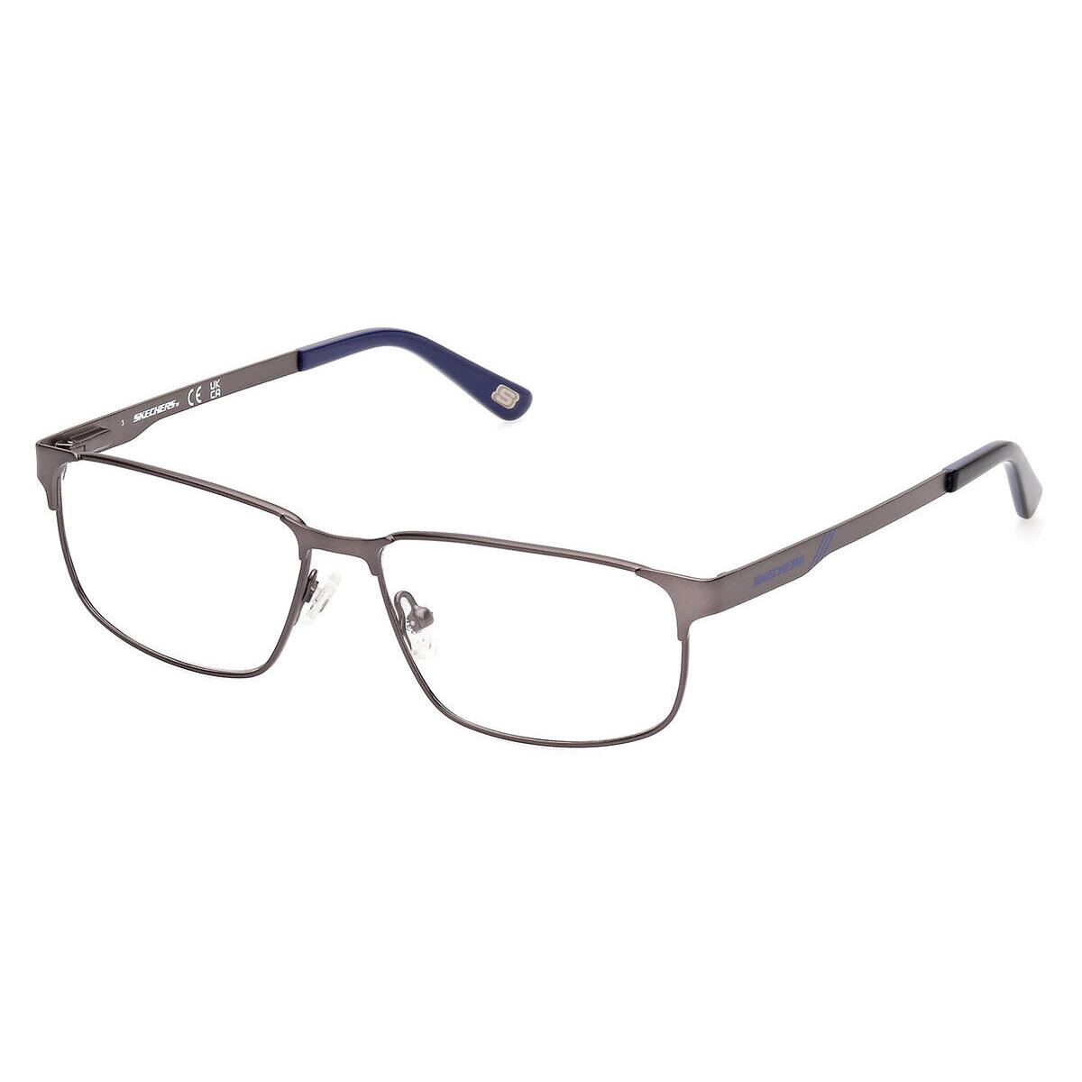 Skechers SE3376 Eyeglasses Men Matte Gunmetal 54mm