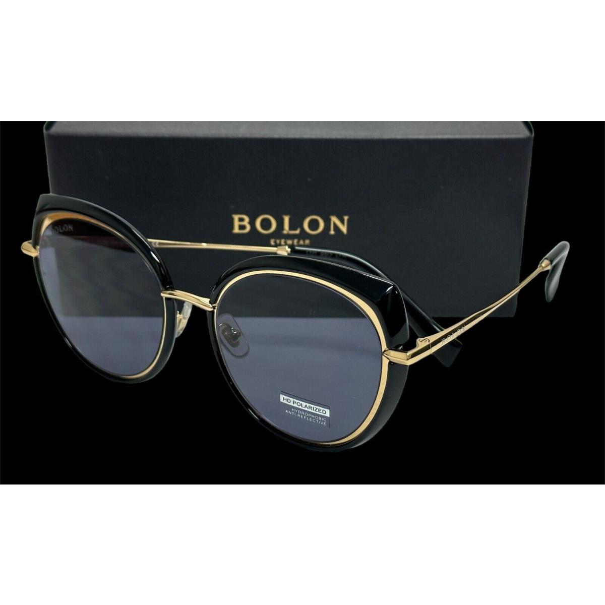 Bolon Oversized Sunglasses Margot BL 6066 C10 53 Gold Black Gray Polarized