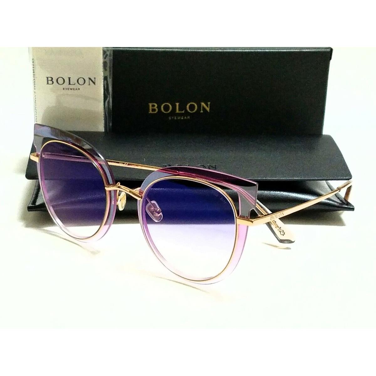 Bolon BL7013 B50 Pink Gold/violet Gradient Lens 52mm Sunglasses