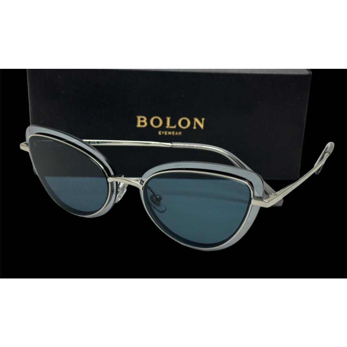 Bolon Cat Eye Sunglasses BL 7081 A11 52 Silver Gray