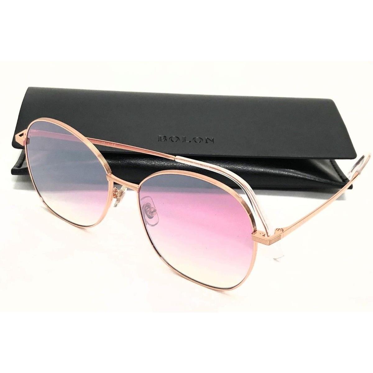 Bolon Sunglasses Beverly BL 7056 B30 56 Rose Gold Fuchsia