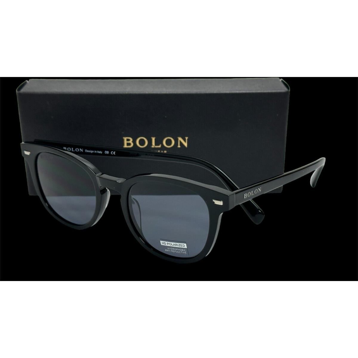 Bolon Round Polarized Sunglasses Babel BL 3017 C10 50 Black/gray Polarized