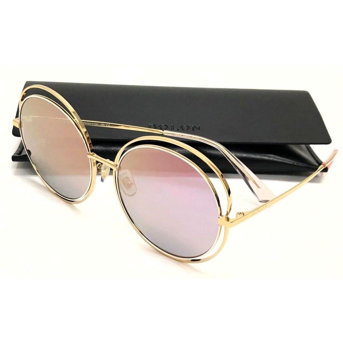 Bolon Round Sunglasses Polly BL 7036 B90 57 Gold Pink