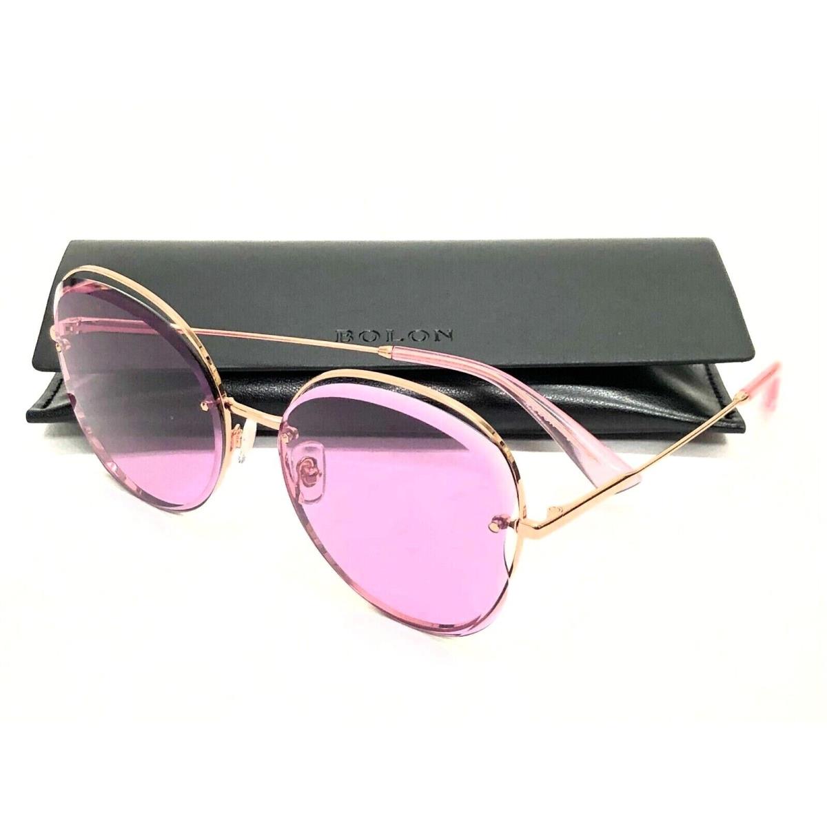 Bolon BL7052 A31 Rose Gold Frame/violet Lens 59mm Sunglasses