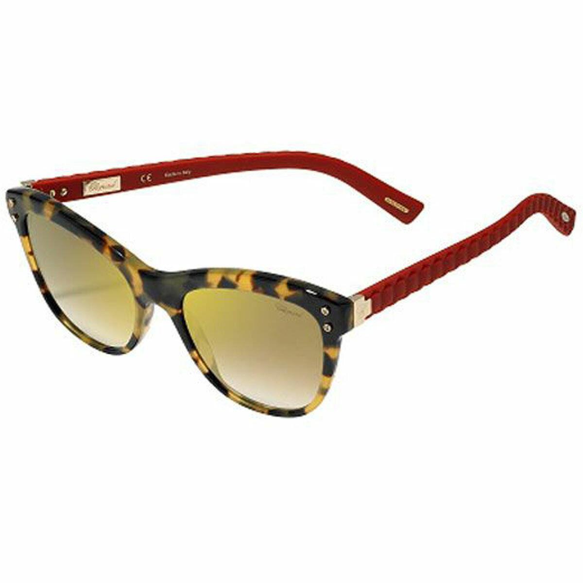 Chopard Women`s Sunglasses Tortoise Frame Gold Lens SCH214S-777G-53-18-140