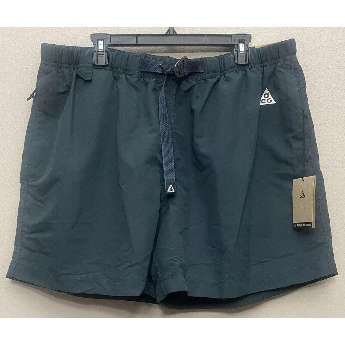 Nike Acg Woven Trail Shorts Deep Jungle Mens Size Xxl CZ6704 328 2XL