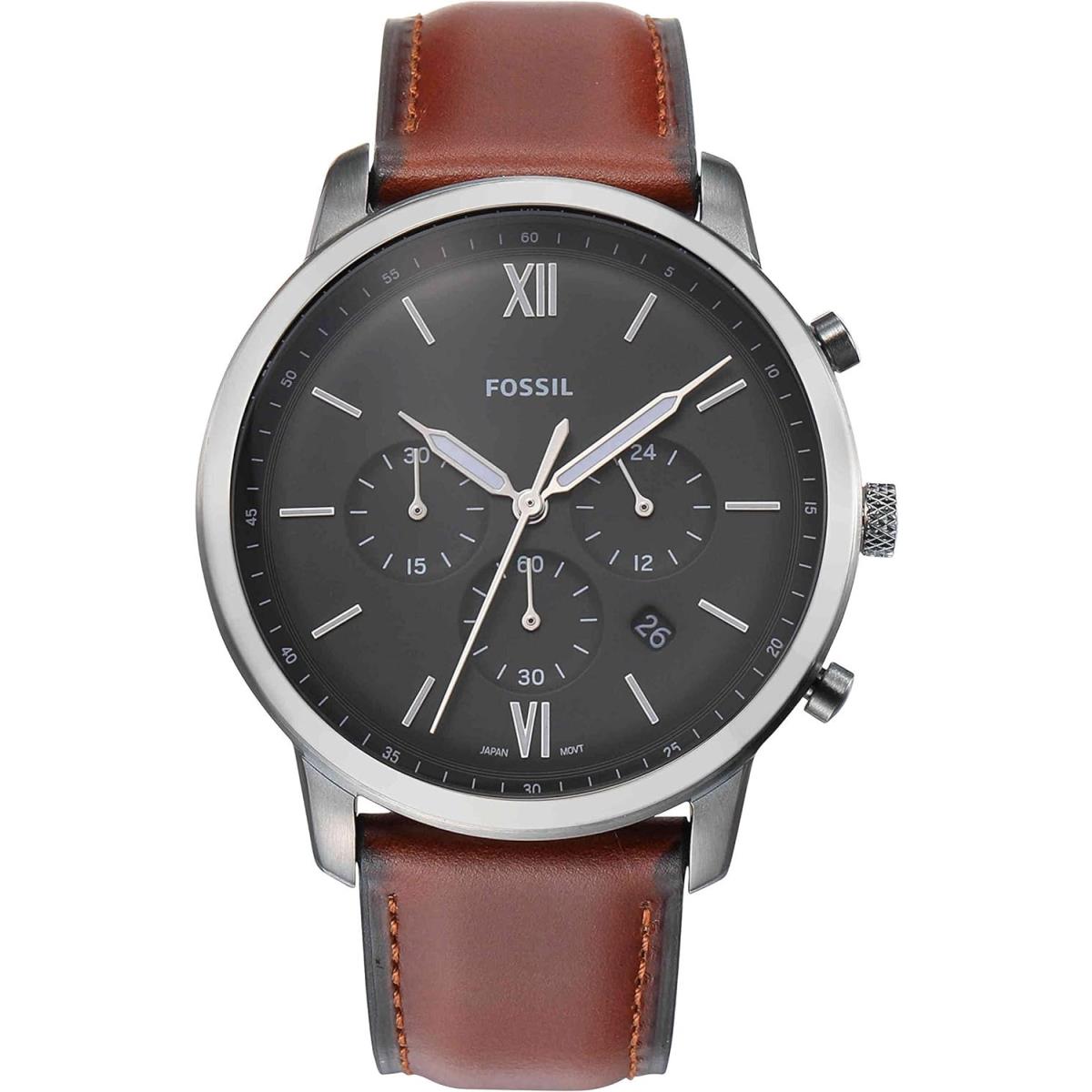 Fossil Neutra Men`s Chrono Watch with Stainless Steel Bracelet Smoke, Brown