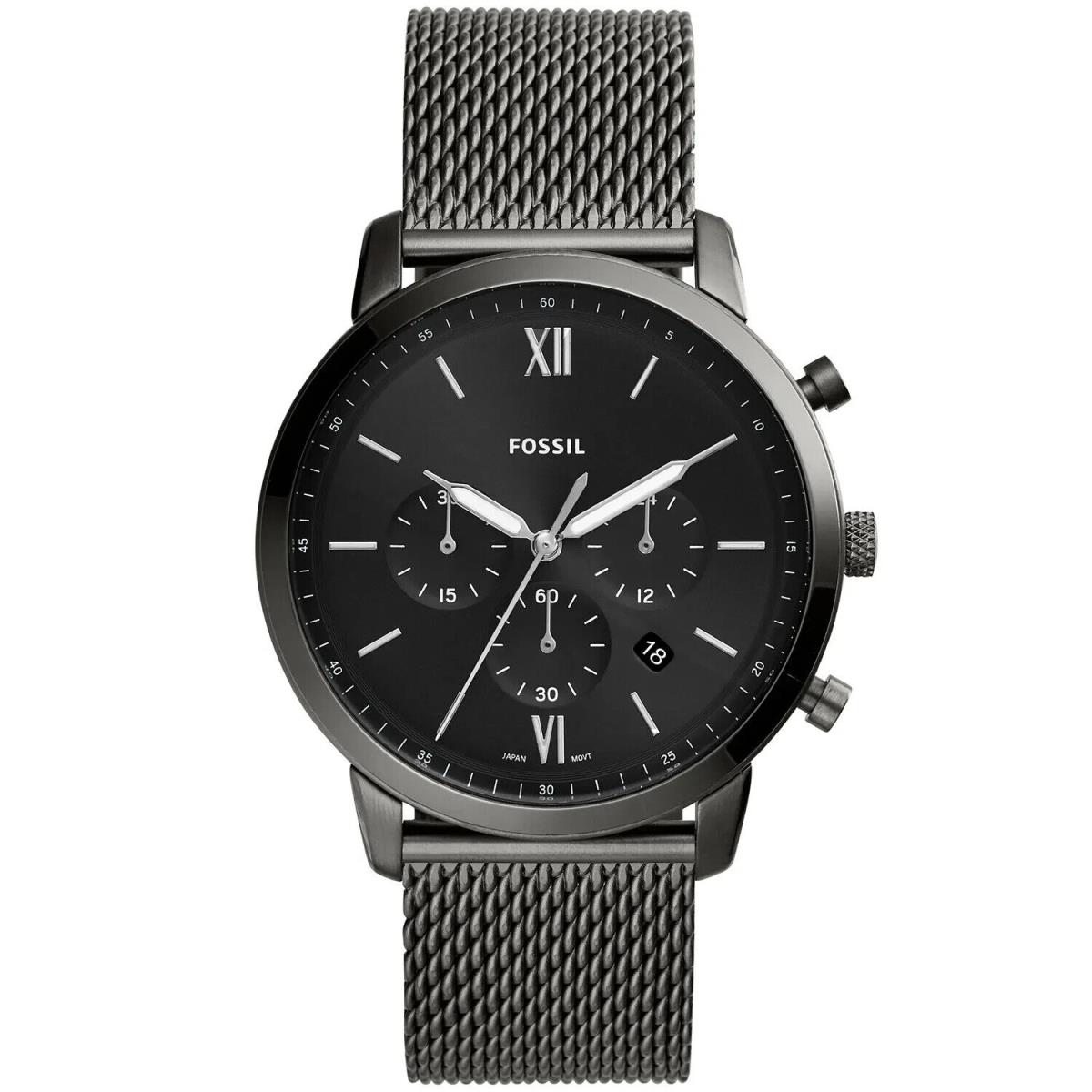 Fossil Men`s Neutra Black Dial Watch - FS5699