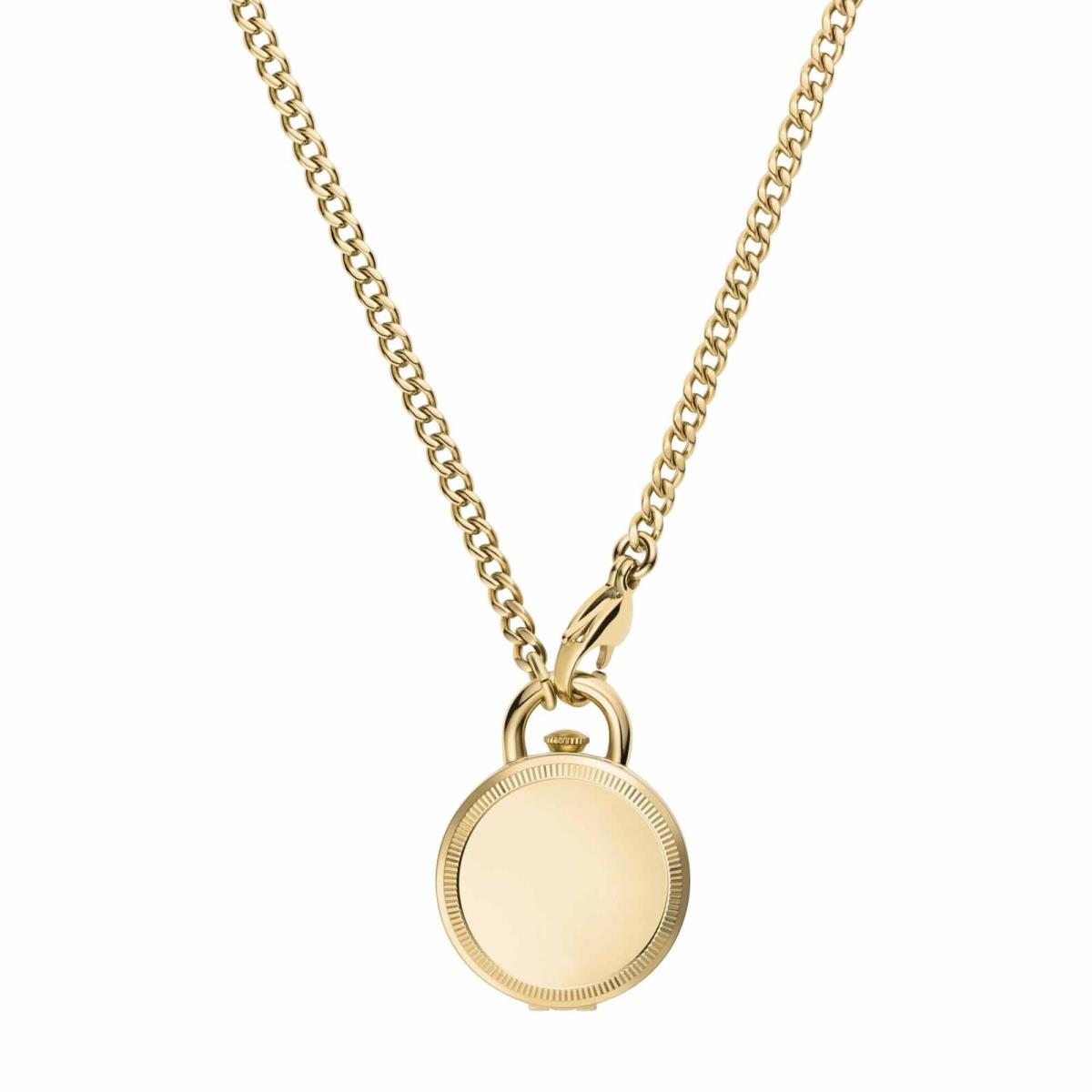 Fossil Jacqueline Gold Watch Locket Necklace