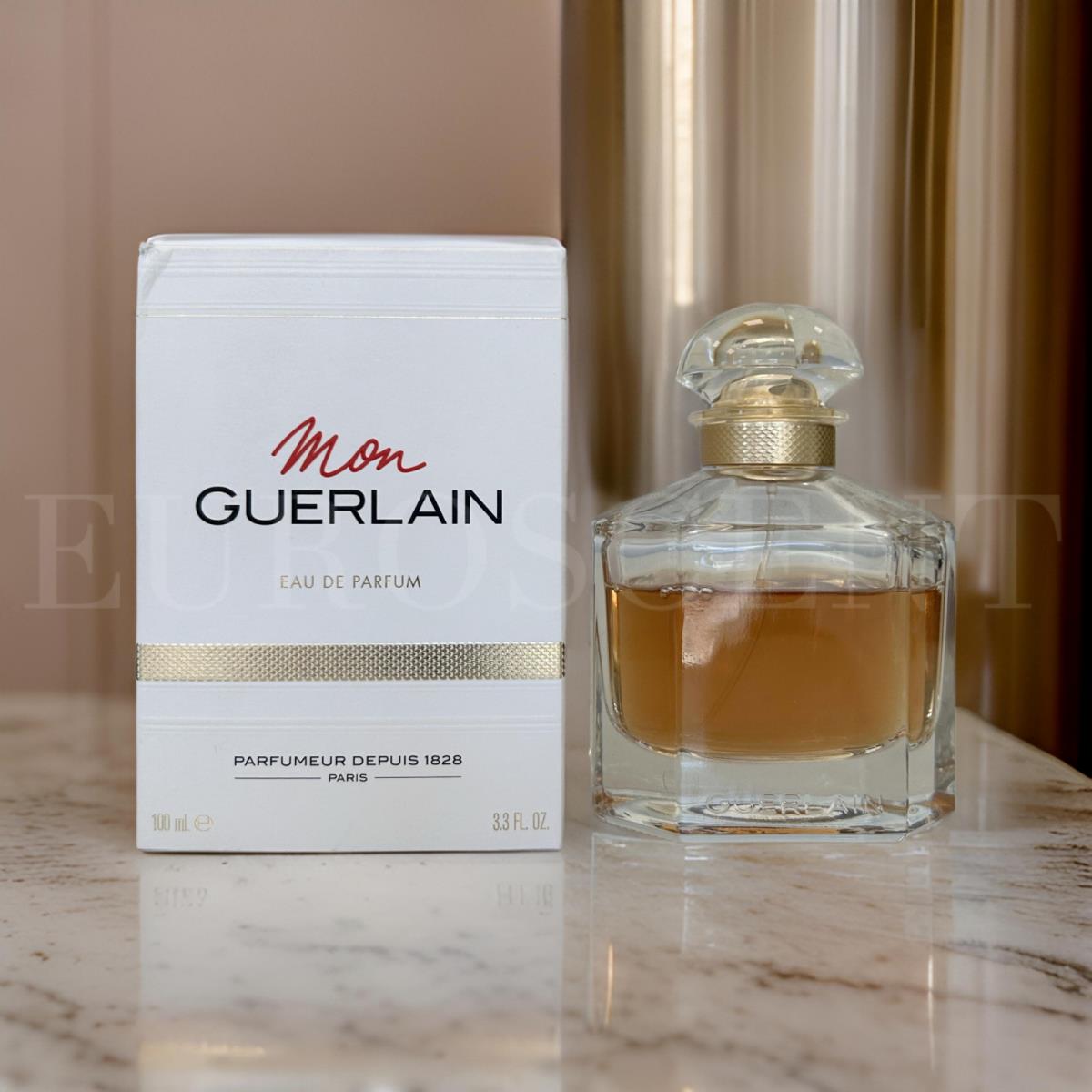 Mon Guerlain Women`s Perfume Eau de Parfum Edp 100ml / 3.3oz - 75% Full