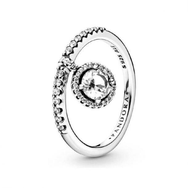 Pandora 925 Dangling Round Sparkle Ring - 198491C01