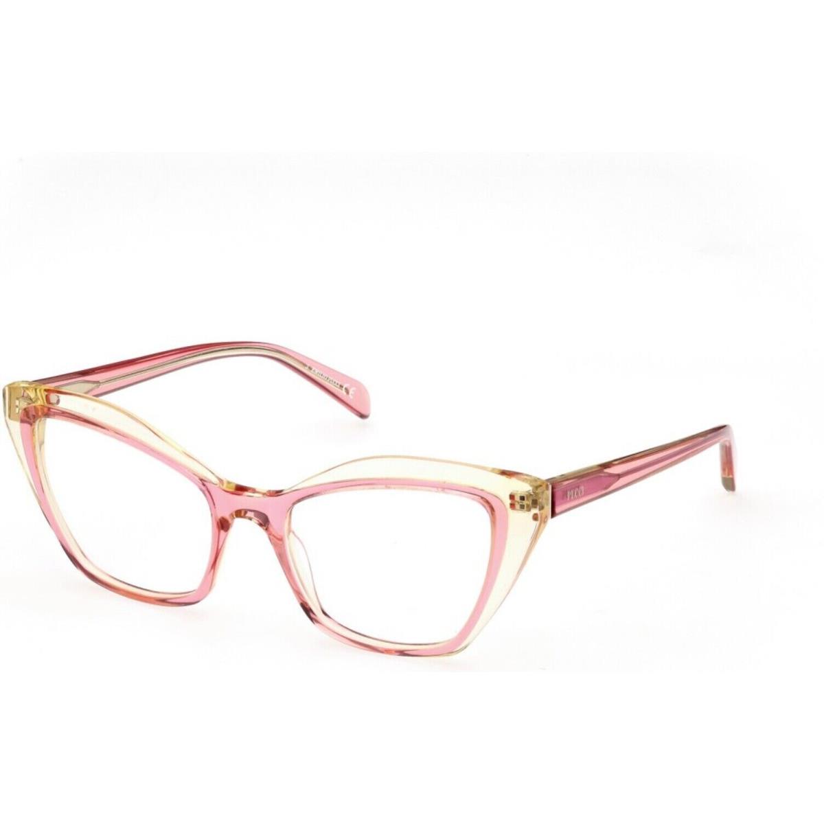 Emilio Pucci EP 5197 EP5197 Shiny Transparent Rose Transparent 074 Eyeglasses