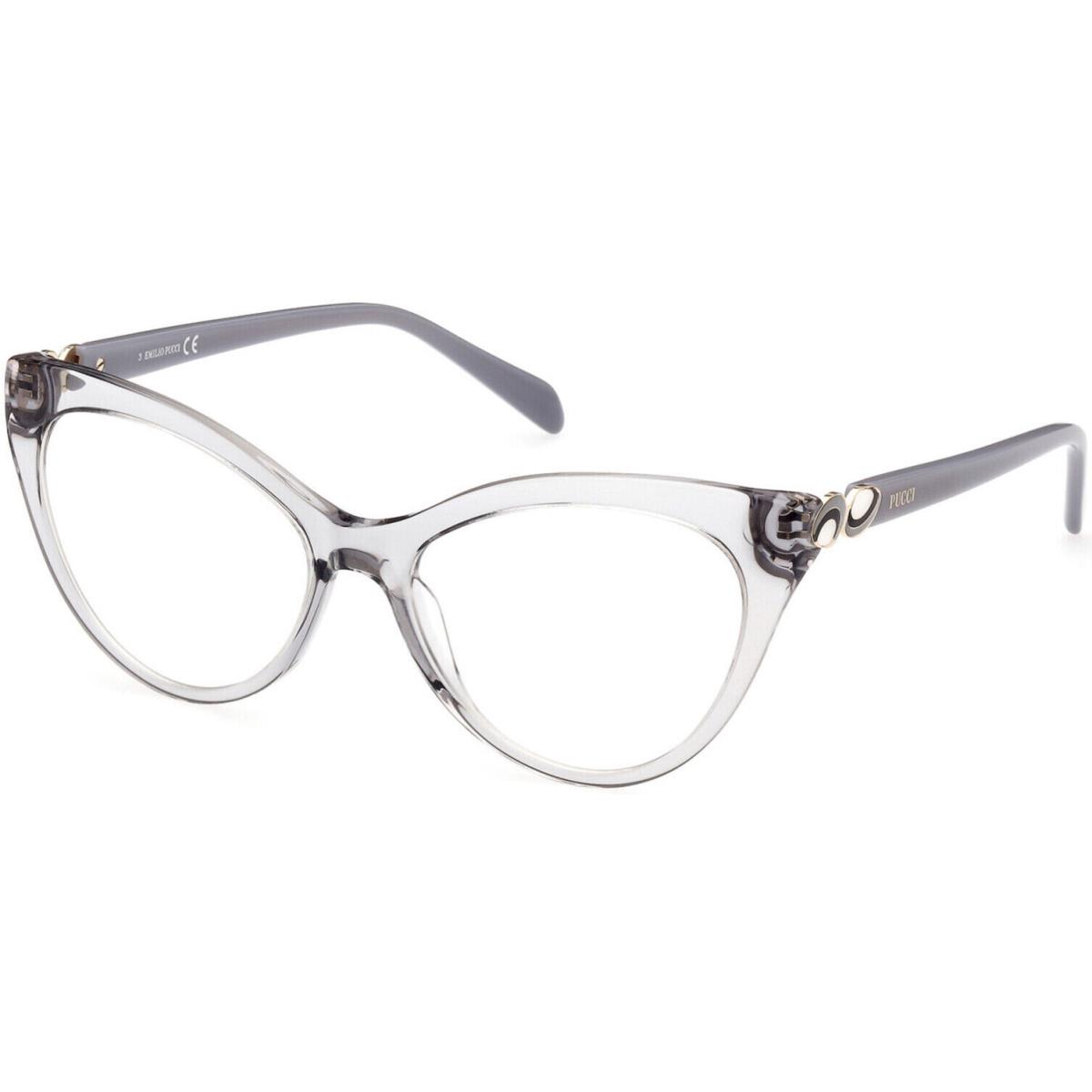 Emilio Pucci EP 5196 EP5196 Shiny Transparent Grey Shiny Sold 020 Eyeglasses