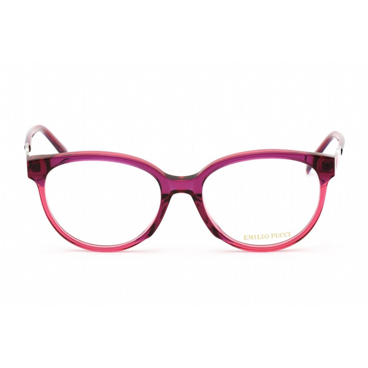 Emilio Pucci EP5184 083 Eyeglasses Violet Other Frame 53 Mm - Frame: Violet Red