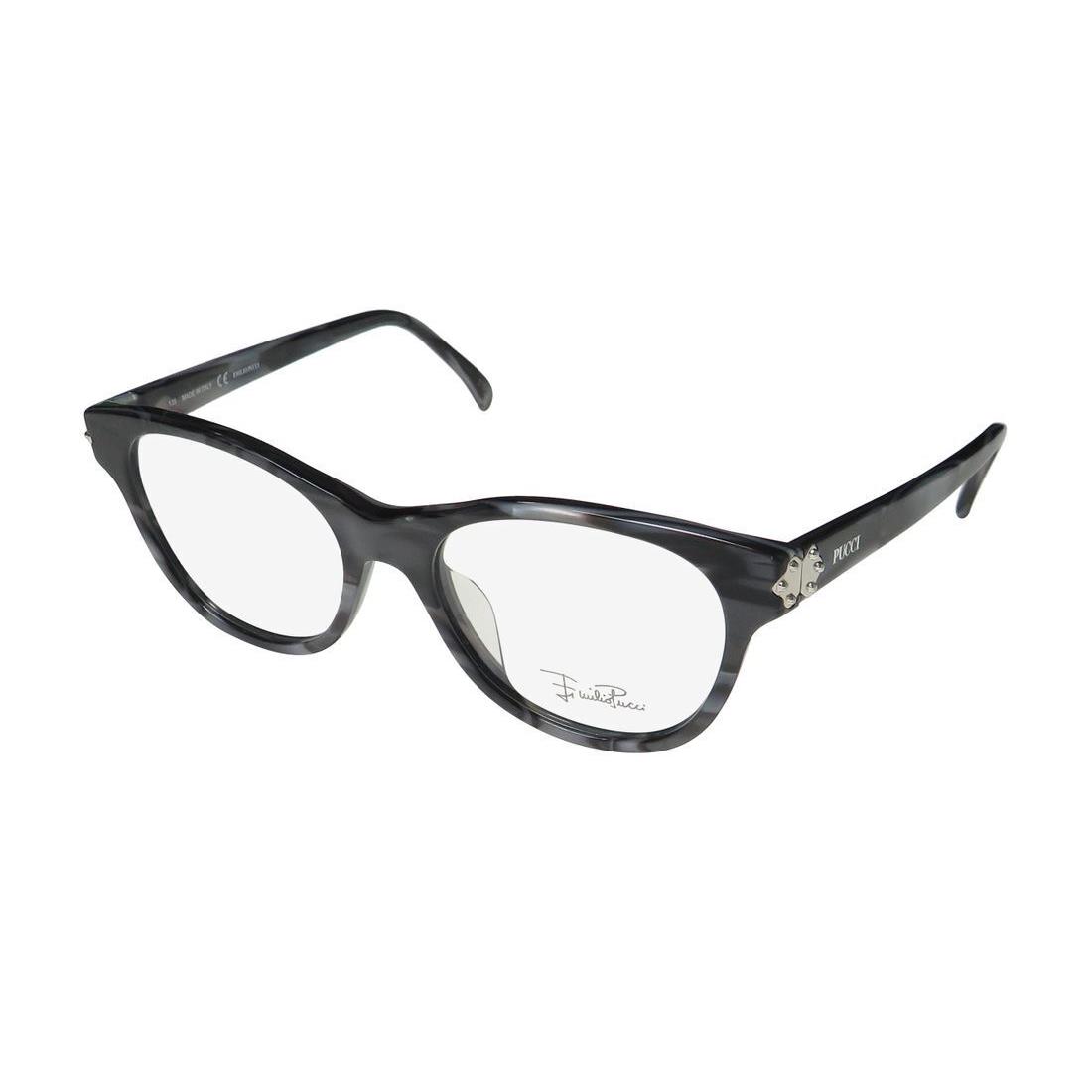 Emilio Pucci 2677 Eyeglasses 027 49-17-135 Cat Eye Womens Full-rim Plastic