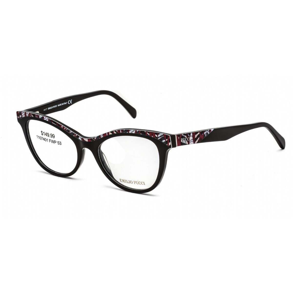 Emilio Pucci EP5036-3-001 Shiny Black Eyeglasses