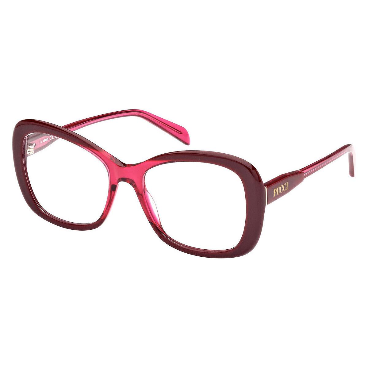 Emilio Pucci EP5231 Eyeglasses Women Bordeaux/other 53mm