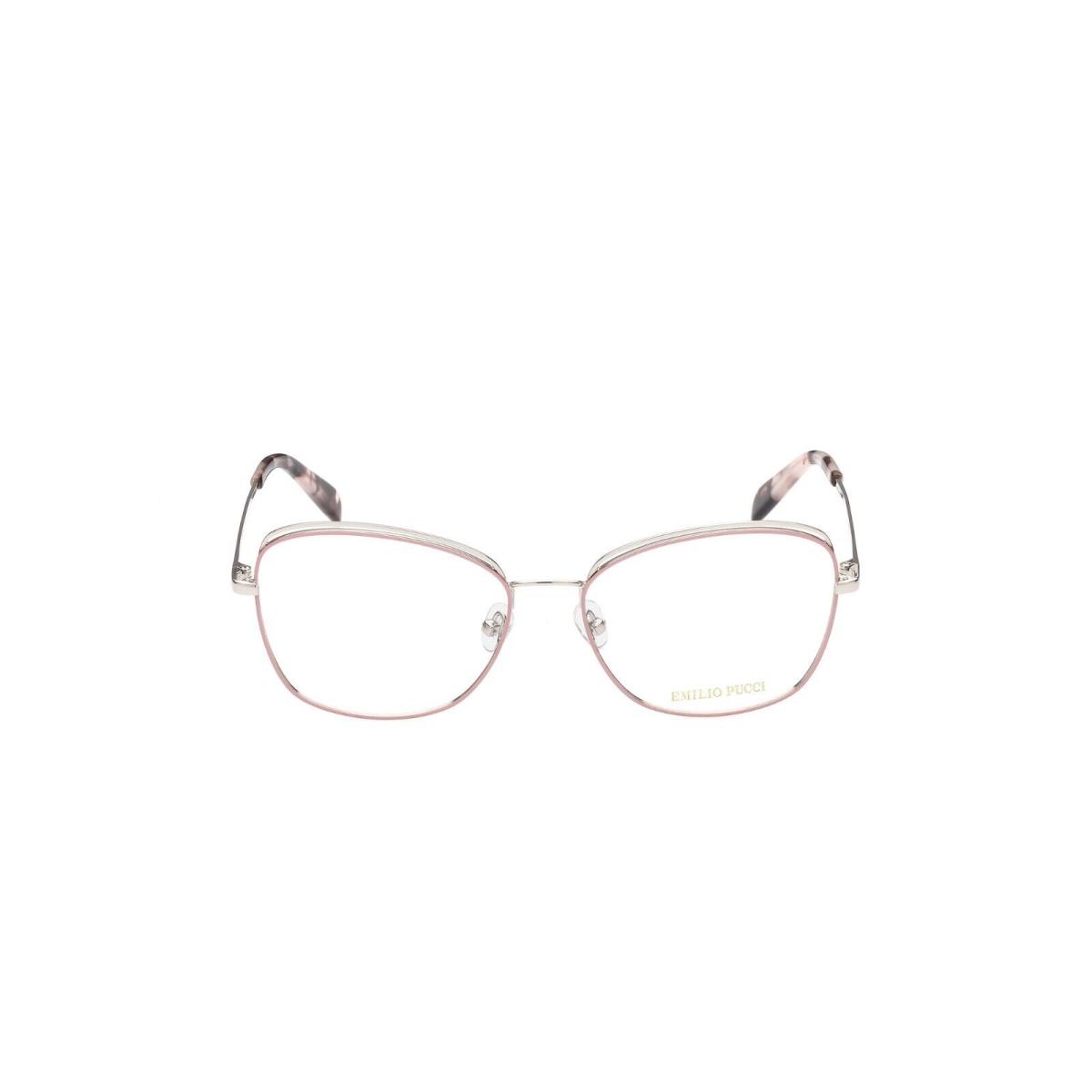 Emilio Pucci EP 5167 020 Silver Pink Cat Eye Metal Eyeglasses Frame 56-16-140