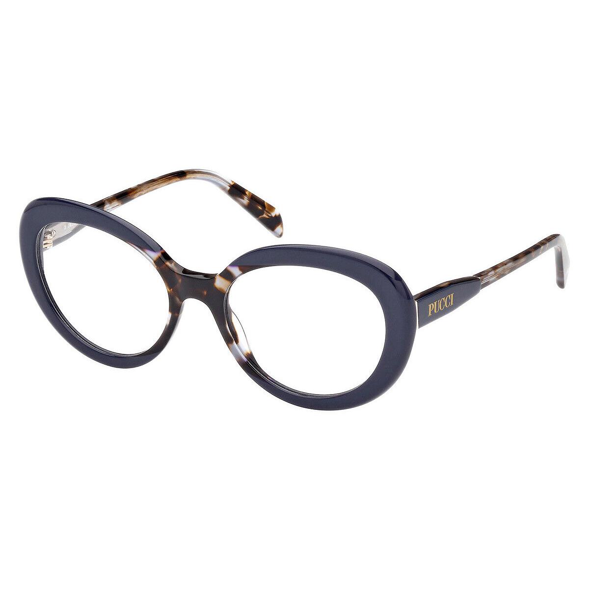 Emilio Pucci EP5232 Eyeglasses Women Colored Havana 53mm - Frame: Colored Havana, Lens: Demo