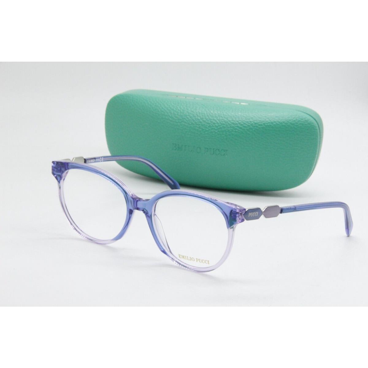 Emilio Pucci EP 5184 086 Blue Purple Eyeglasses W/case 53-17