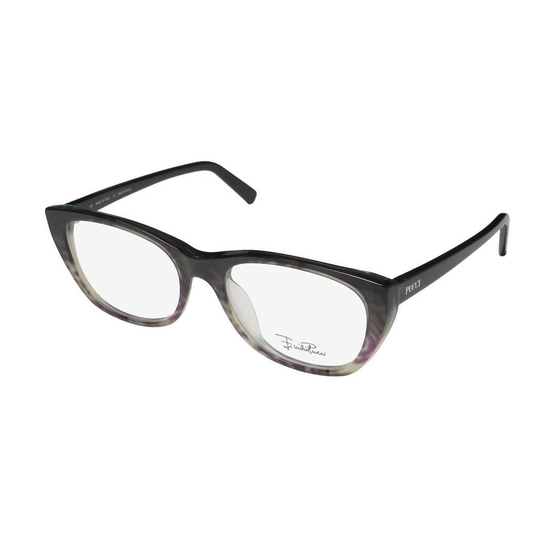 Emilio Pucci 2670 Eyeglass Frame Full-rim Black Italy 50-17-135 037 Womens