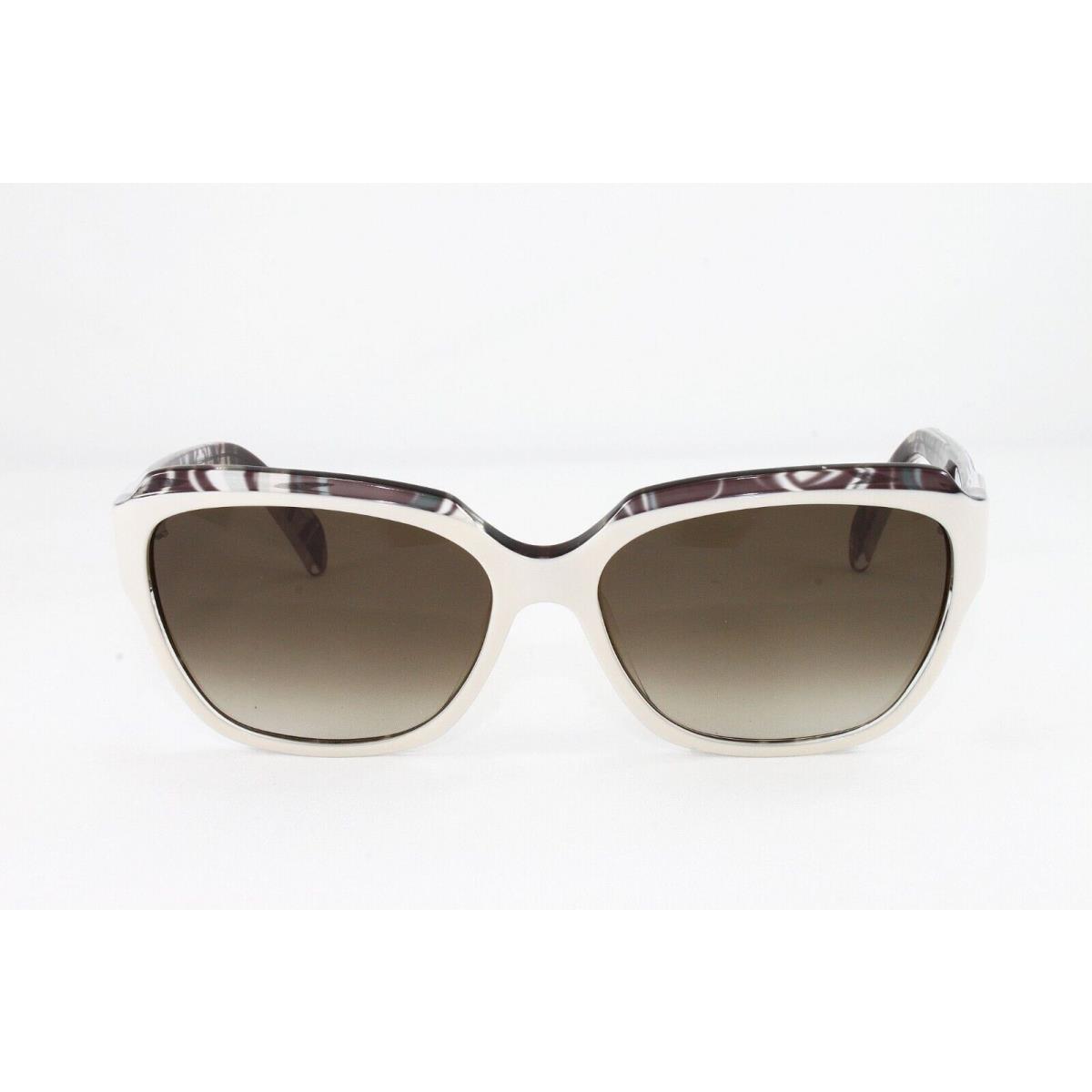 Emilio Pucci Sunglasses Women`s Fashion EP686S 103 Ivory 57mm Brown Lens