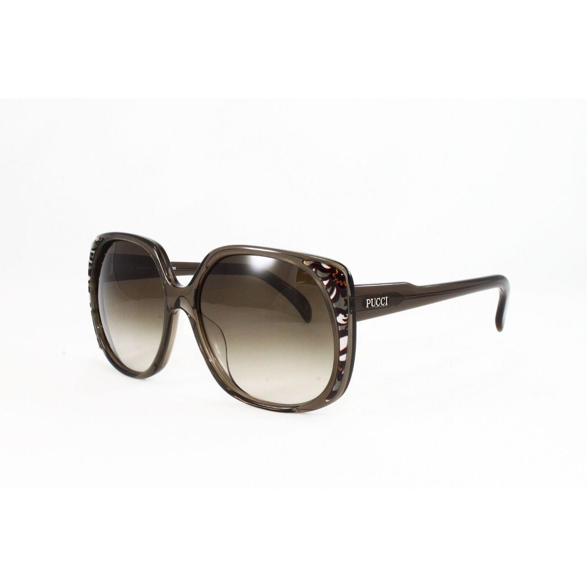 Emilio Pucci Sunglasses Women`s Fashion EP690S 241 Walnut 58mm Brown Lens