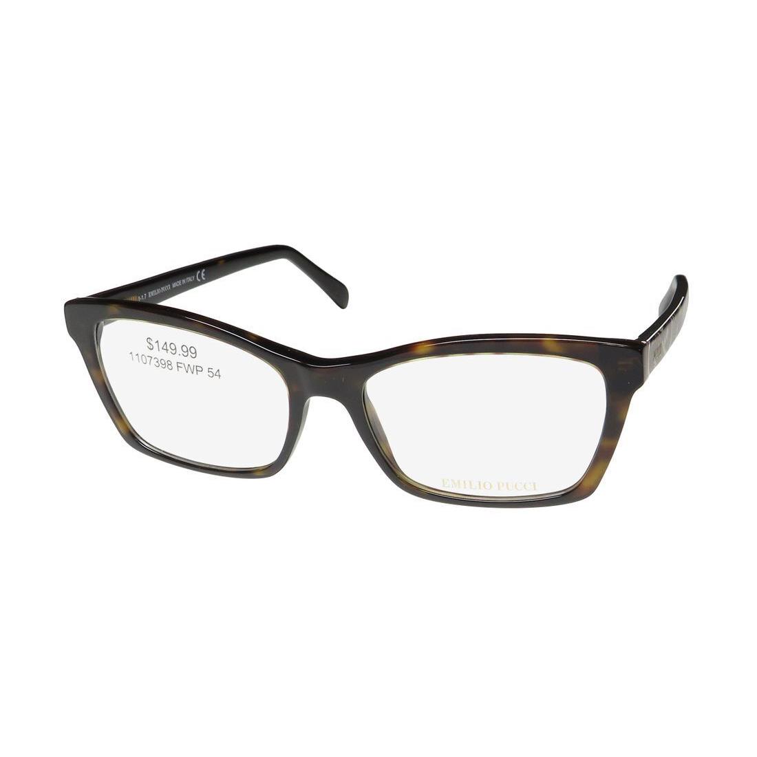 Emilio Pucci 5033-3 Eyeglasses Brown Plastic 052 Cat Eye Italy 54-16-140