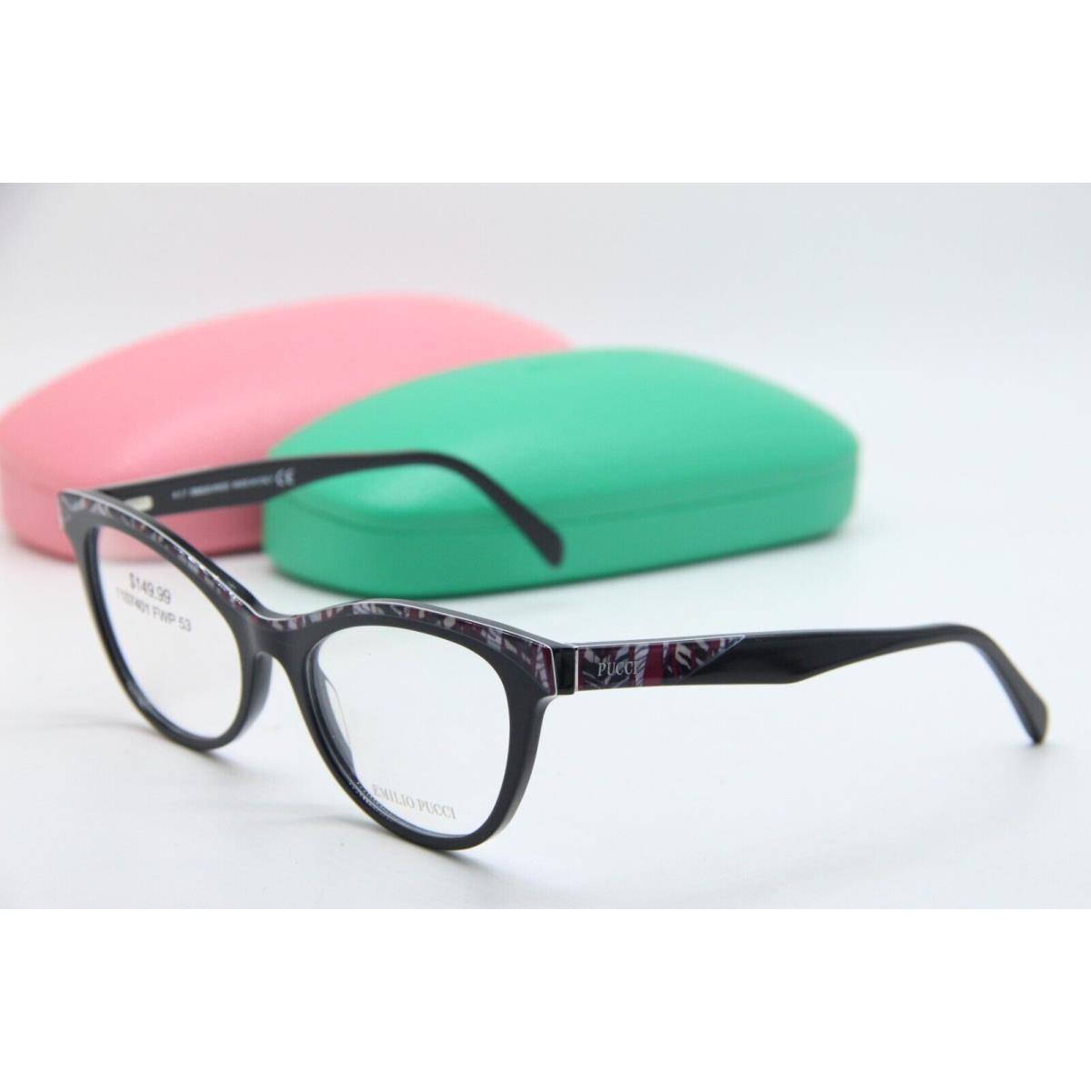 Emilio Pucci EP 5036-3 001 Black Eyeglasses W/case 53-18