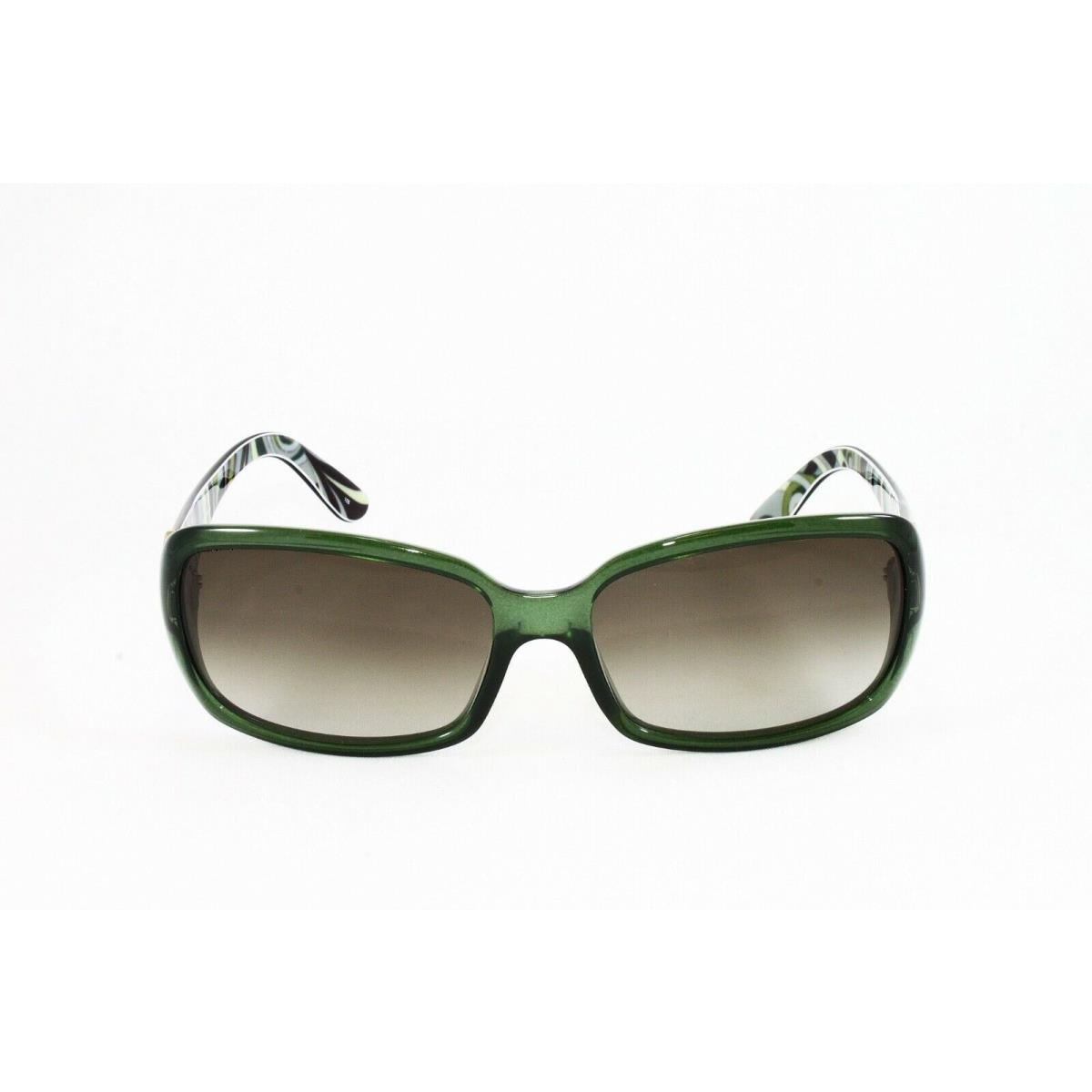 Emilio Pucci Designer Sunglasses Women`s EP677S 300 Dark Green W/brown Grad Lens