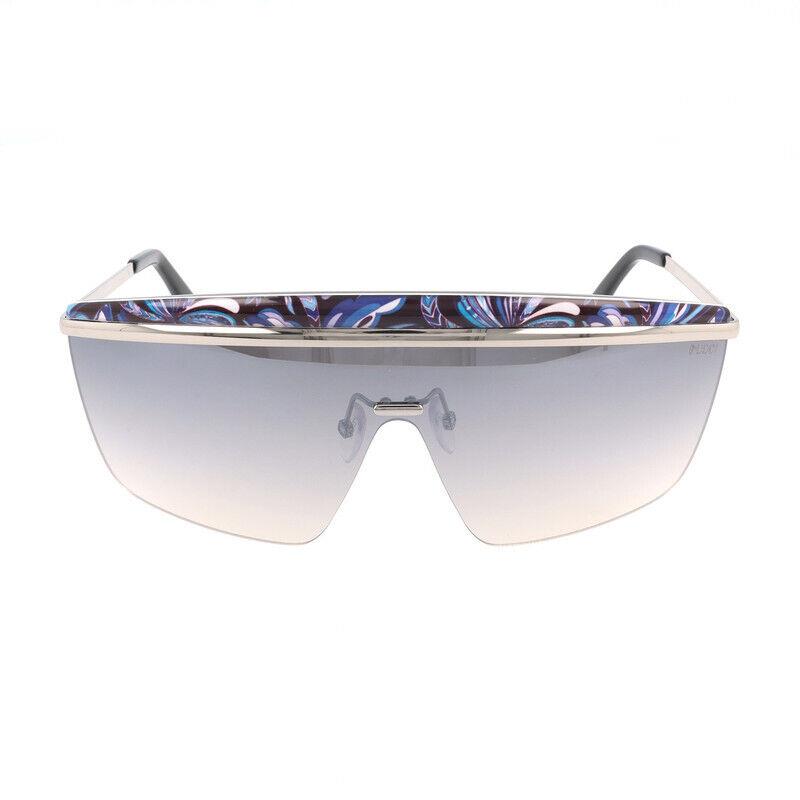 Emilio Pucci EP7 05B Silver/black Shield Gray Gradient 130-130mm Sunglasses