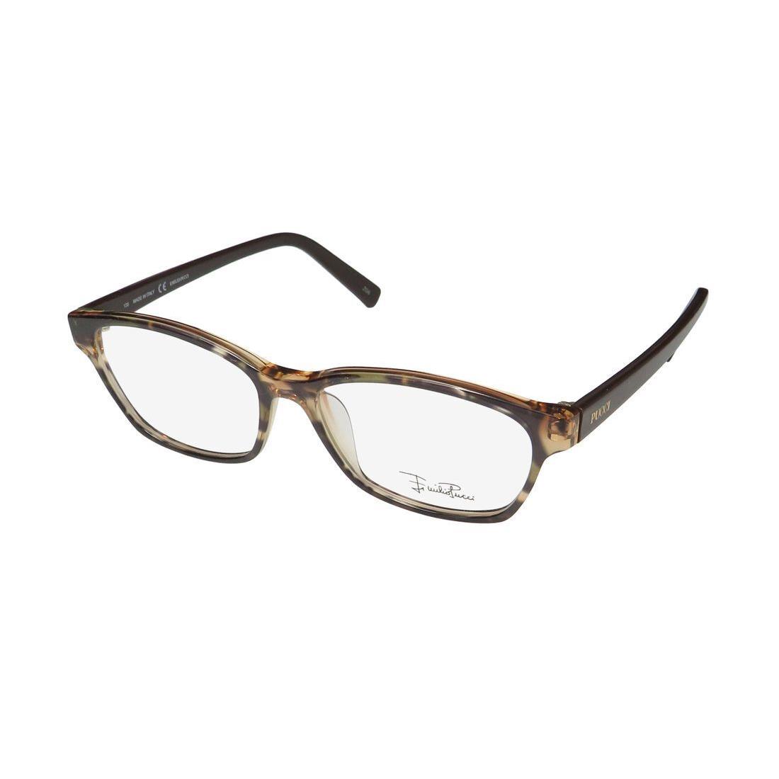 Emilio Pucci 2689 Eyewear Cat Eye Plastic Full-rim Womens 236 Brown