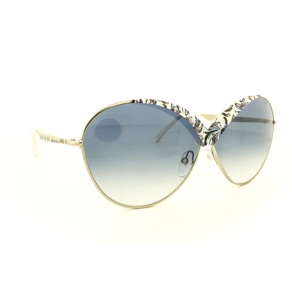 Emilio Pucci EP29 33W Silver Oval Blue Gradient 65-4-135mm Women`s Sunglasses