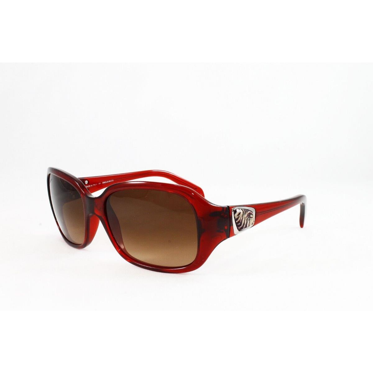 Emilio Pucci Sunglasses Women`s Fashion EP692S 604 Burgundy 59mm Brown Lens