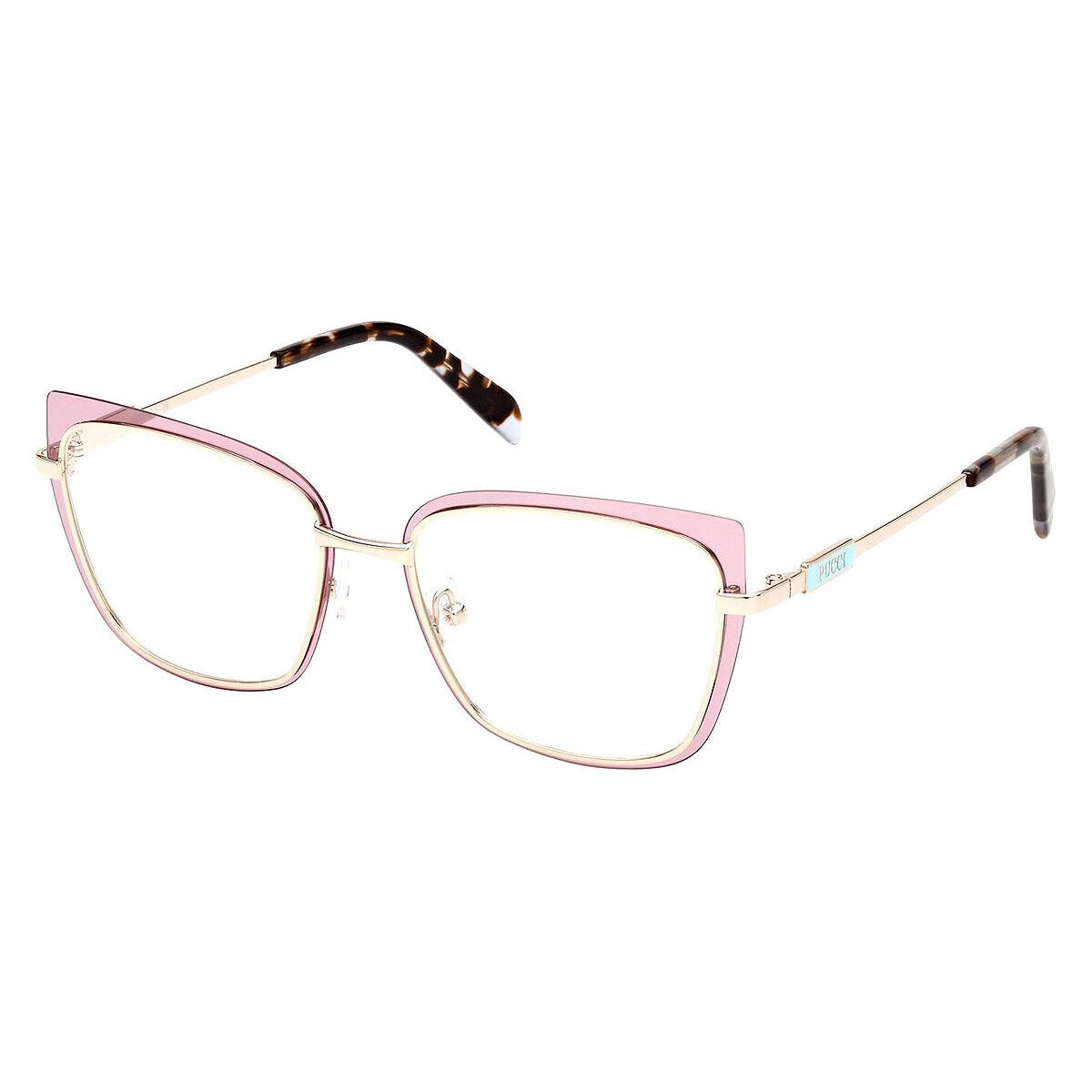 Emilio Pucci EP5219 Eyeglasses Women Pink/other 54mm - Frame: Pink/Other, Lens: Demo