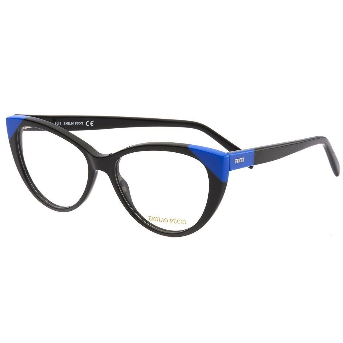 Emilio Pucci EP 5116 005 Black Plastic Cat Eye Eyeglasses Frame 54-15-140