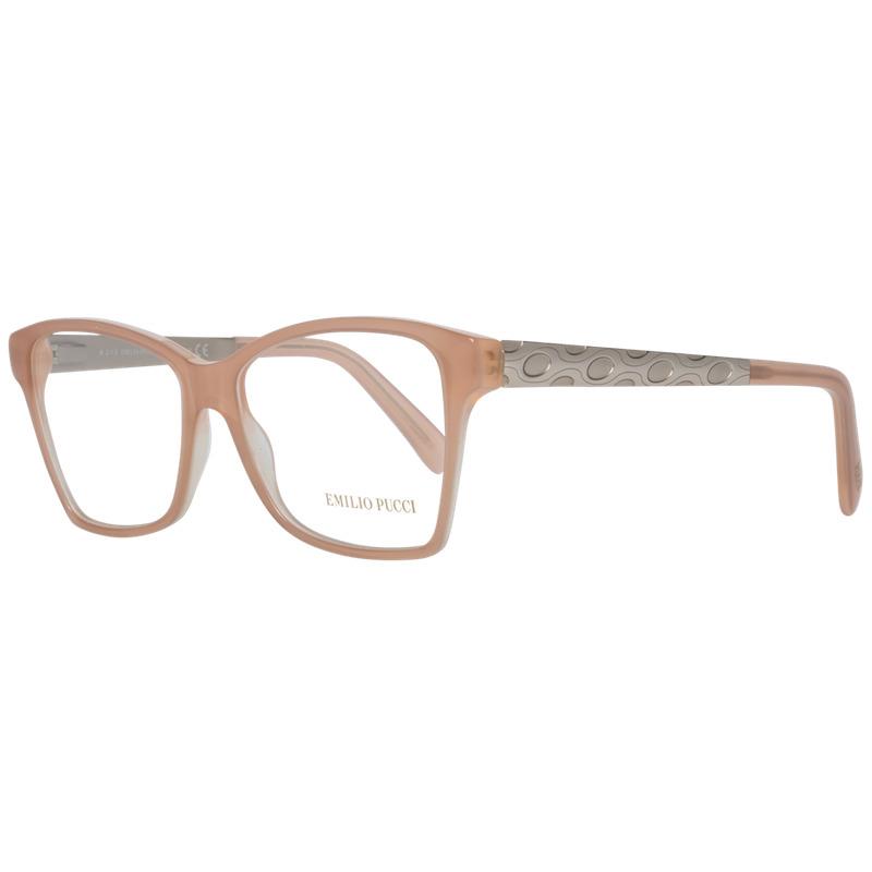 Emilio Pucci EP5004 074 Pink/gold Cat Eye 53-14-140 Full Rim Women`s Eyeglasses - Frame: Pink