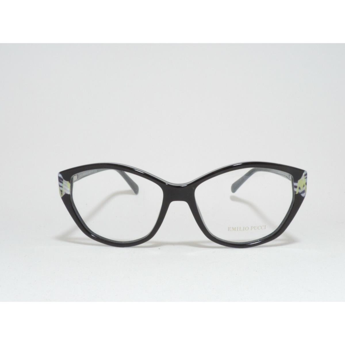 Emilio Pucci EP 5050 Full Rim Plastic Eyeglass Frames 005 Black 55-15-140